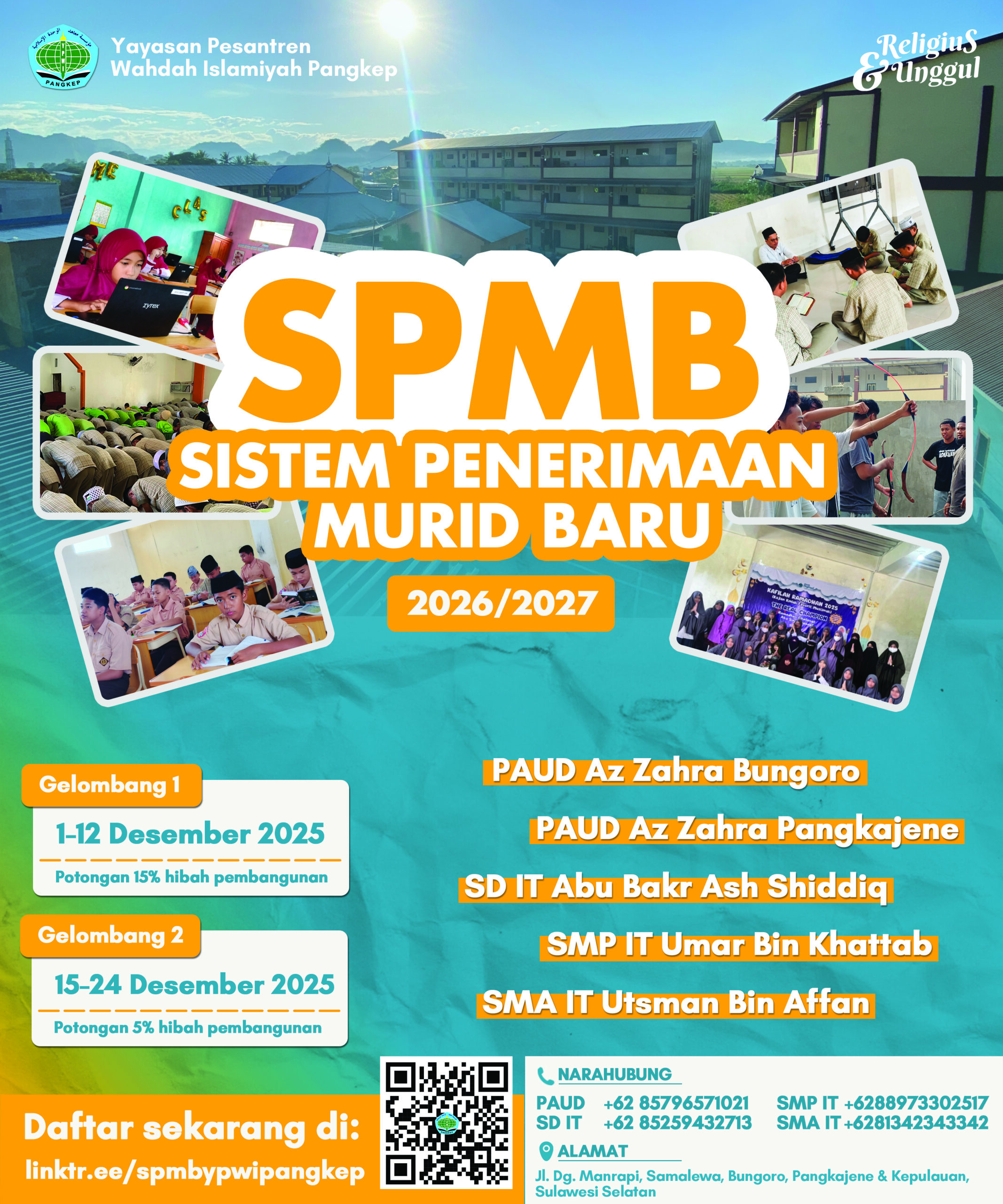 Pendaftaran Siswa Baru Sekolah YPWI Pangkep Telah Dibuka