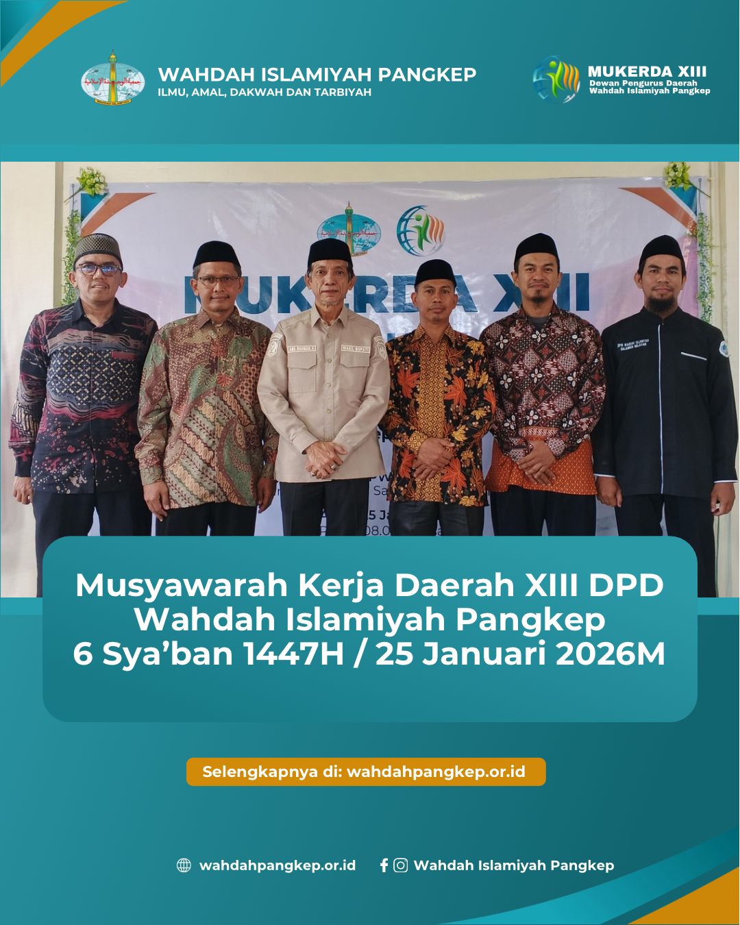 Gelar Mukerda XIII, Wakil Bupati Harap Wahdah Pangkep jadi Benteng Pertahanan Umat