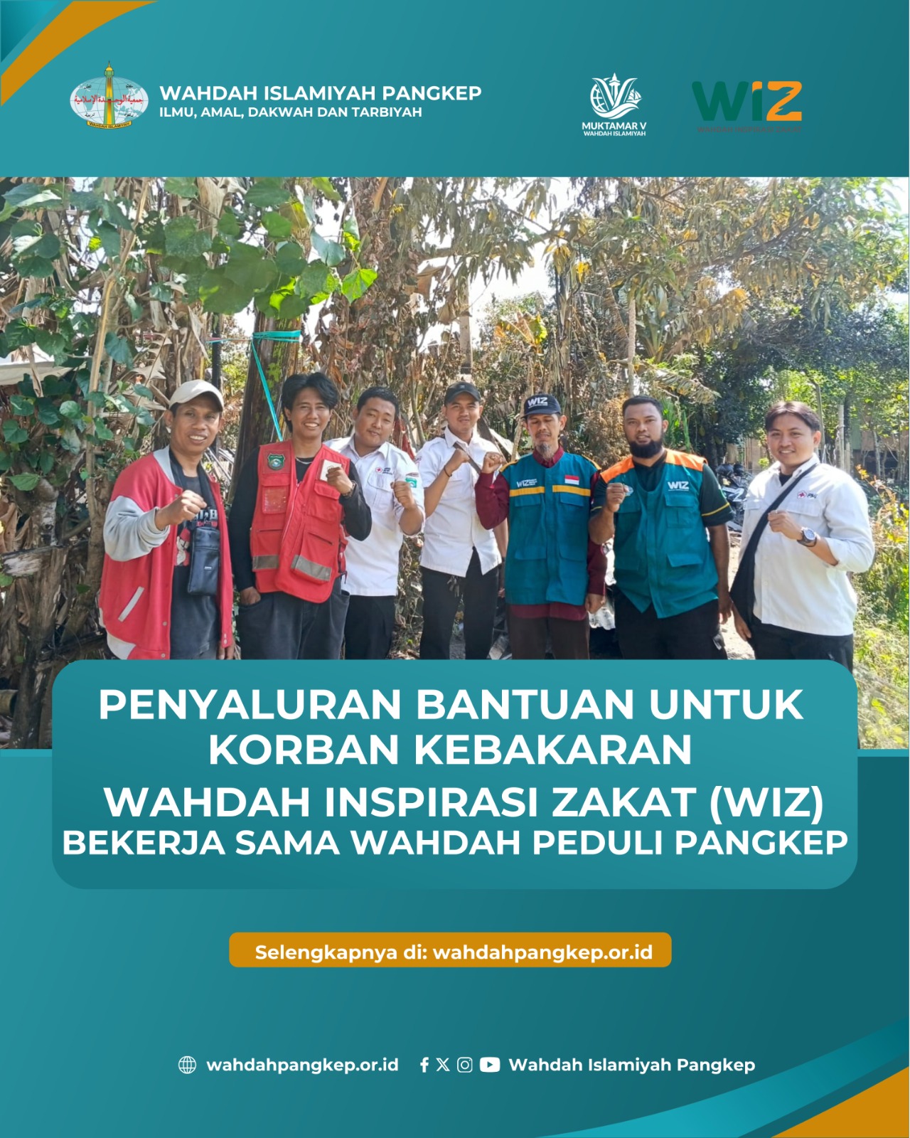 Wahdah Inspirasi Zakat dan Wahdah Peduli Salurkan Bantuan untuk Korban Kebakaran di Kelurahan Limbua
